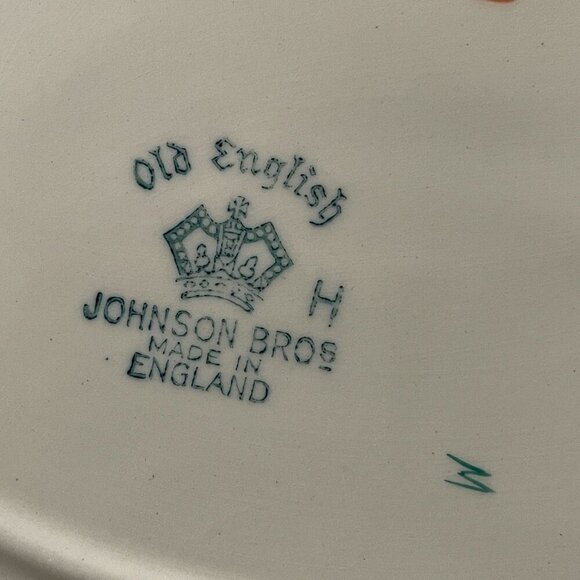 Vintage Johnson Brothers California Fruit 10.5" Oblong Beige Platter England 30s - Picture 6 of 7